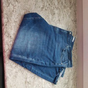 Plus Size KanCan Medium Destructed Rolled Hem Skinny Jean - 24W Short